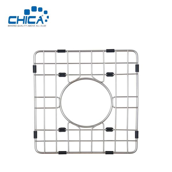 Kitchen Sink Grid and Sink Protectors Stainless Steel Sink Grids for Bottom of Kitchen Sink With Rear Drain