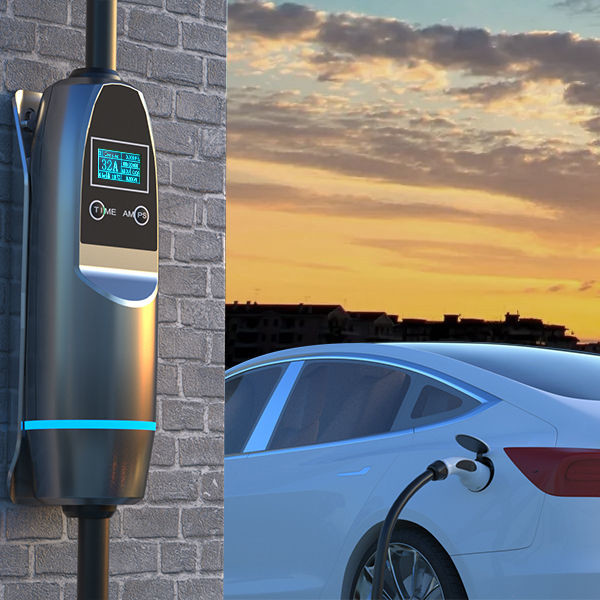 7kw 32a Type 2 Level 2 OLCD Screen Car Portable Ev Charger For Wuling