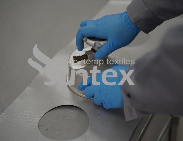 Pano revestido da fibra de vidro do silicone à prova de fogo para o colchão da isolação térmica