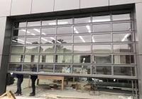 Porta seccional de alumínio de segurança com vidro de vidro duplo em várias cores