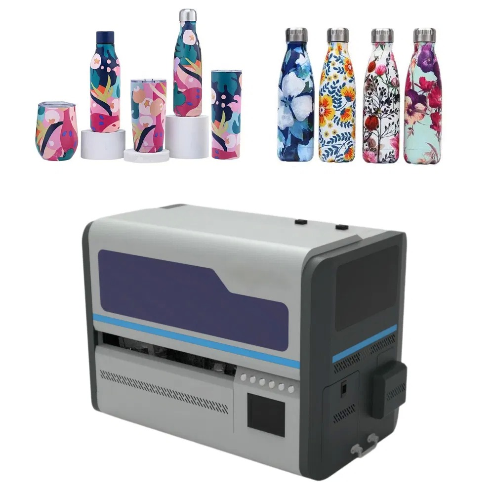 High Speed 360° Digital UV Cylinder Printing Machine for Water Bottles