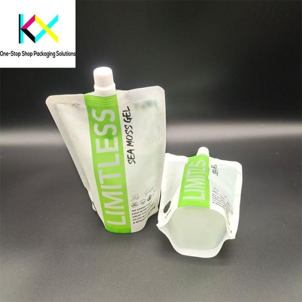 Digital Printing High Barrier Recyclable Spout Pouches With 9.6mm Spout