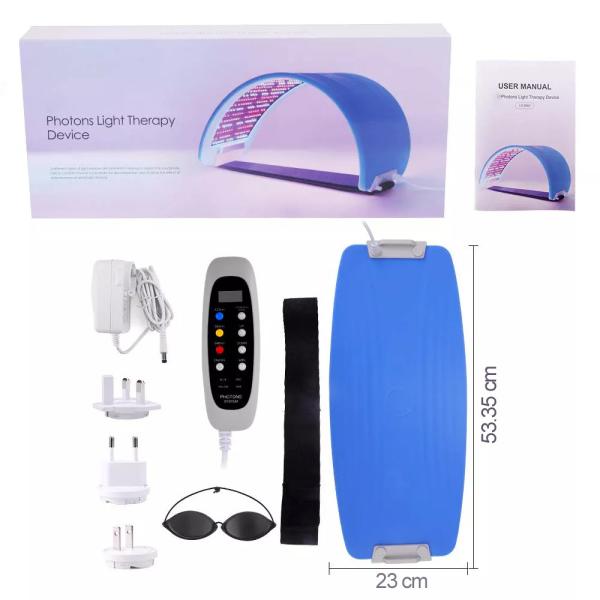 7 Colors Anti Aging Face Mask Photon Led Pdt Red Light Therapy Machine Belt For Facial Skin Care Rejuvenation