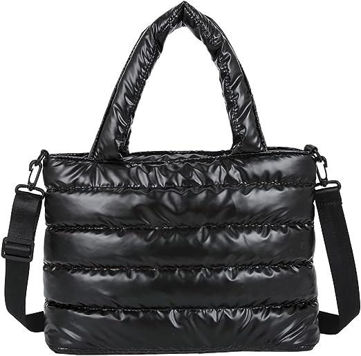Custom Puff Print Cross Body Tote Bag Tear Resistant With Cotton Padded