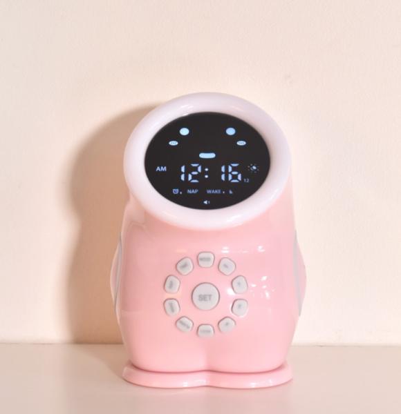 DC 5V Led Night Light Clock , 210g Children'S Sleep Trainer Clock EMC approval