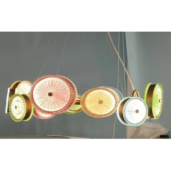 4000K Цветная стеклянная люстра Ресторанная люстра LED