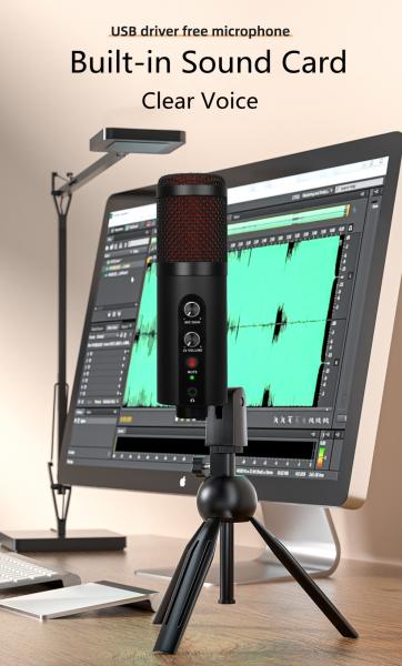 CE vocal ROHS du jeu MIC du microphone RVB du studio 20Hz-20KHz