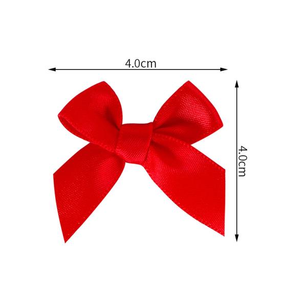 Custom pré-feito Mini Self Adhesive Arcos Satin Gift Ribbon Arco para acessório de vestuário