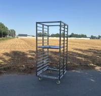 Customized Size 6 12 15 32 Layers Stainless Steel Tray Trolley For Food