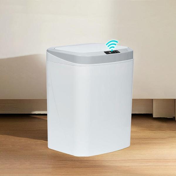 Electronic Mobile Bin Design the Is Smartmetal Box Lid Lock Strap Novelty Smart Trash Can