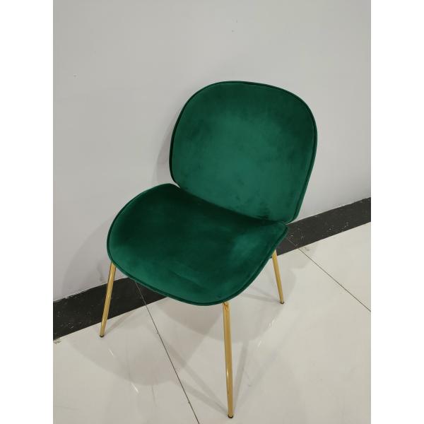 Fashion Flannel 48.5cm 47cm Wrought Iron Dining Chair