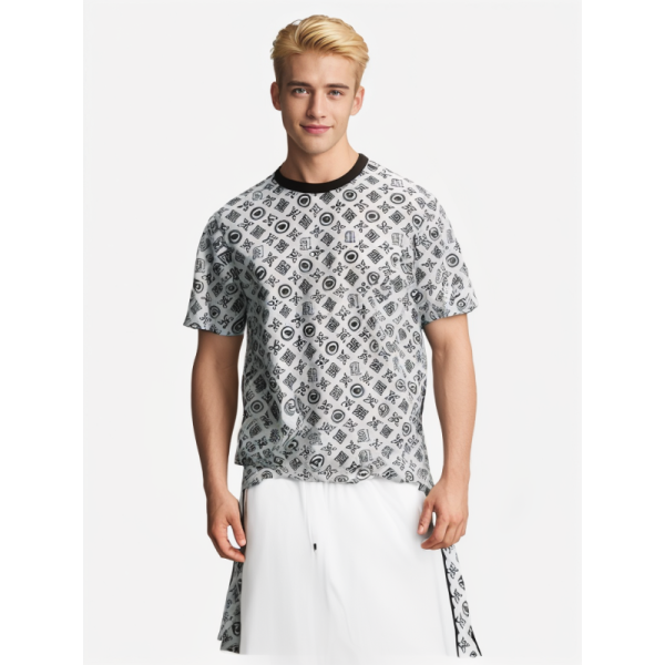 Wholesale Direct Sales Custom Logo Short Sleeve Summer Vintage Washed Lapel T-Shirt for Men