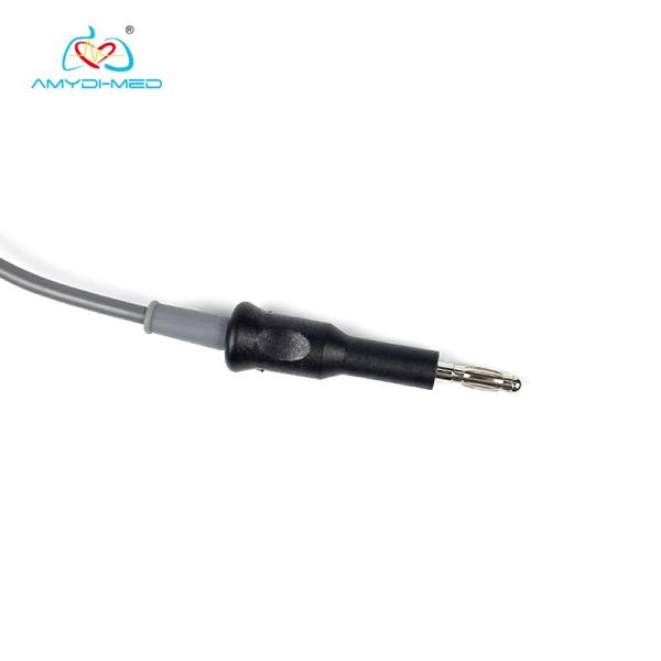 2.0MM Banana Plug Electrosurgica Silicone Bipolar Cable For Forceps