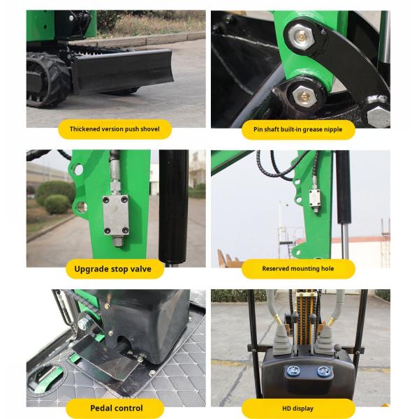 Kubota Motor Crawler Mini Excavator Transmissão hidráulica Profundidade de escavação 2350mm