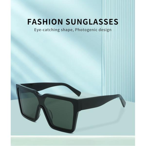 Большие квадратные солнечные очки ацетата преграждают УЛЬТРАФИОЛЕТОВОЕ, солнечные очки рамки 145mm прямоугольные