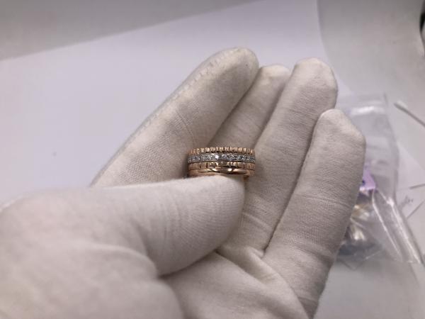 diamonds ring  18kt gold   with yellow gold or white gold