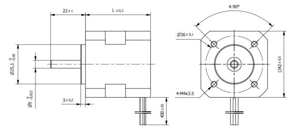 Motor elétrico automotivo 6000rpm W4241 do torque alto BLDC