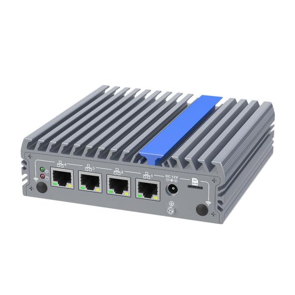 Fanless Mini PC N100 12th Gen Alder Lake CPU 4 Lan Firewall Computer