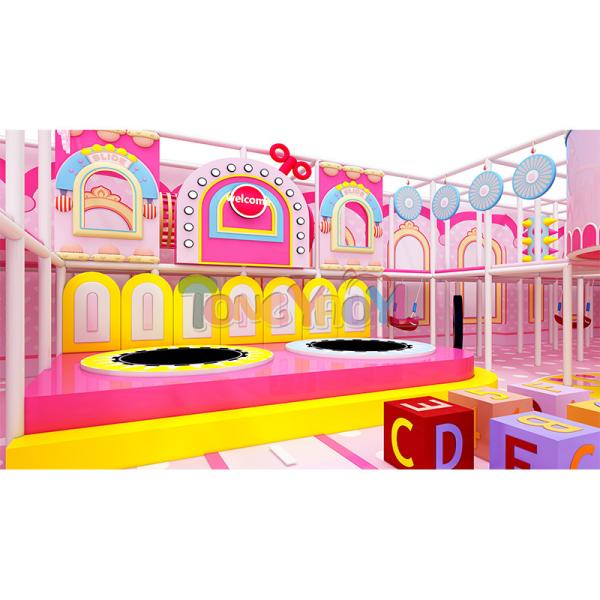 Barbie Pink Theme Indoor Playground Commercial Foam Kids Entertainment Equipment