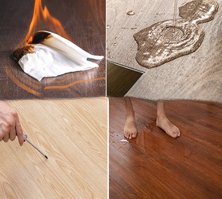 Внутренние виниловые плиты для пола из дерева Марморные самоклеящиеся плитки для требований клиента