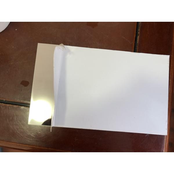 8K espejo acabado placa de acero inoxidable PE película protectora para electrónica de consumo