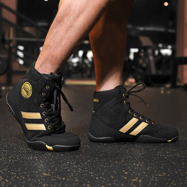 Men Sanda Fighting Training Shoes Professional Fitness Taekwonting Fighting shoes