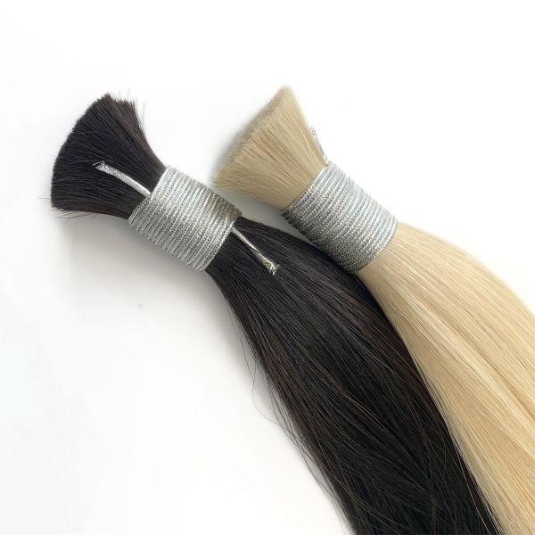Hairbulks-231016 Vietnamese Super Double Drawn Blonde Bulk Hair Extensions 60 613