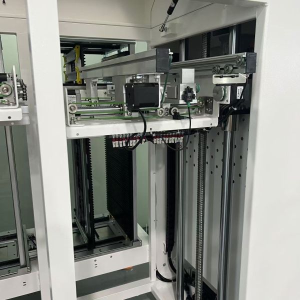 SMT Dual-Rail PCB Receiving Machine with Dual-Track Synchronous Conveying ESD Magazine Storage and PLC Intelligent Control