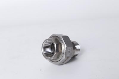 Round  Stainless Steel Screwed Fittings , 304 Stainless Steel Threaded Pipe Fitting