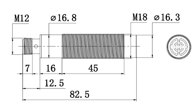 Интерфейс прибора M12 компакта RFID HF Modbus RS485 для распределенной производственной линии