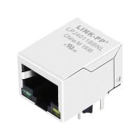 Base-T Tab Down Green/1x1 porto conduzido amarelo Rj45 Jack modular de JXR0-0015NLT 10/100