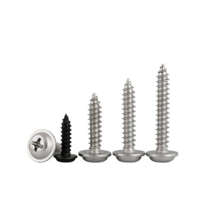 M2.5 Ferro inoxidável 304 Pan Head Self-Tapping Screw Din7981 para chapa de metal- 6 8 10 12 tamanhos