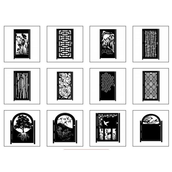 Врата из прямоугольного алюминиевого профиля Двойные наружные двери из алюминия легкие