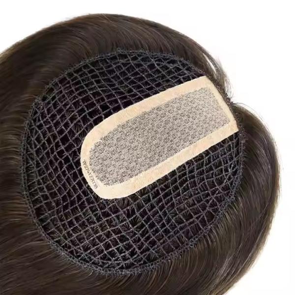 Hot Sale RAW Virgin Hair Topper Human Fish Net Women Topper Human Hair Toupee raw hair topper forwomen