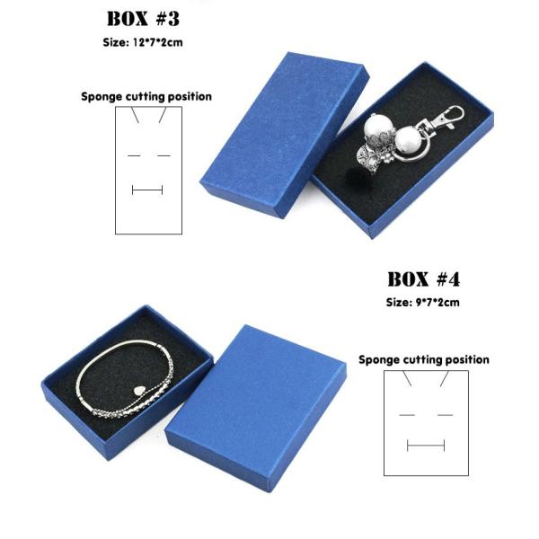 Твердые подарочные коробки ювелирных изделий картона ссыпают упаковывающ для серьги дозора браслета