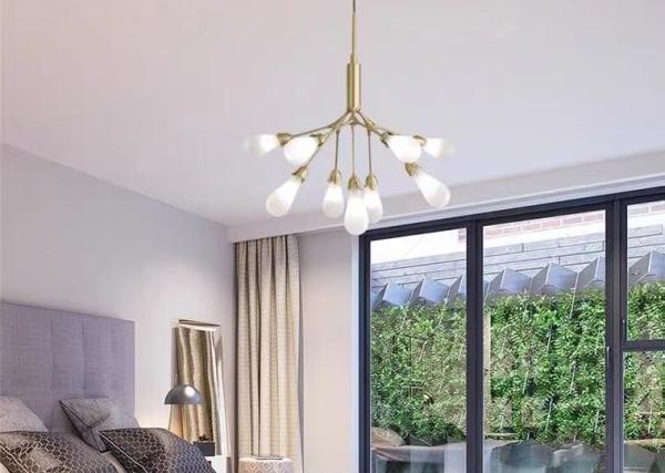 Luxury Pendant Lamp Glass Ball Chandeliers Decor Light Fixtures Magic Bean Ceiling Modern Glass Pendant Lamps