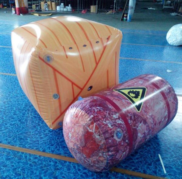 Interesting Inflatable Paintball Bunker Field, Tarpaulin PVC Inflatable Box Inflatable Oil Barrel Inflatable Box
