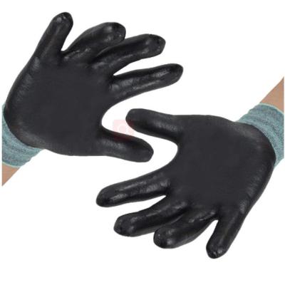 Impact Cut Level 5 Nitrile Dipped Cut Resistant Gloves 28cm For Gardening
