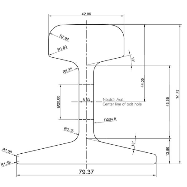 Chinese Standard 15kg Light Steel Railway Road Construction Track Railway Steel Rail