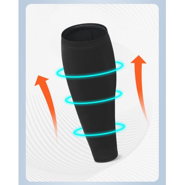 Breathable Non Slip Calf Compression Sleeve Soccer Shin Guards