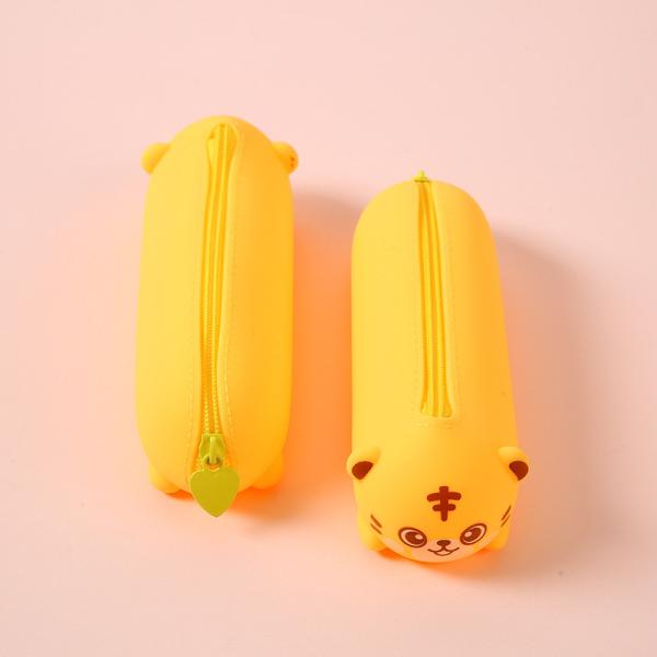 Красивое животное Силиконовый карандаш корпус Организатор Складный пакет водонепроницаемый косметический рюкзак