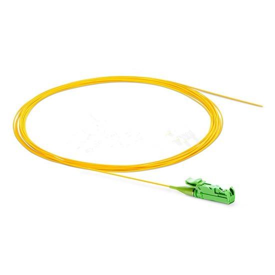 1m LC APC Single Mode Fiber Pigtails PVC 0.9mm Simplex OS2 For CATV FTTH