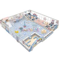 280 places Attractif Trampoline bleu Ballon d'océan Terrain de jeux pour enfants intérieur