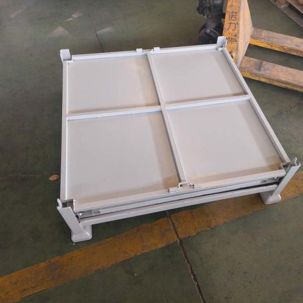 Steel Grid Material Metal Box Pallet Transport Industrial Storage Box