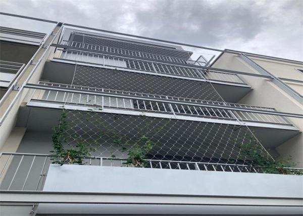 316l Stainless Steel Woven Wire Mesh 1.2mm Architecture Facade Anti Fall 200x200mm