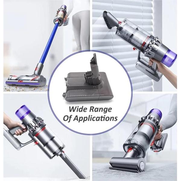 18650 литий-ионный аккумулятор замены 2500mAh батареи 21.6V 2.5AH Dyson V7