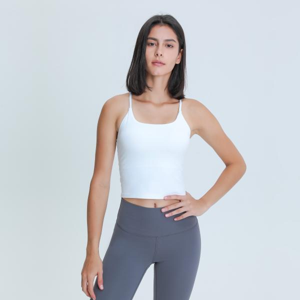 220gsm Women Sexy Sports Bras Y Back Yoga Padded Tank Top Slim Fit Shock Proof