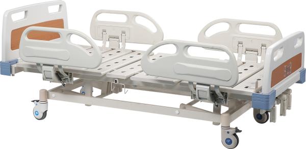 Three Cranks Manual Hospital Patient Bed For Emergency , Moving Hospital Bed