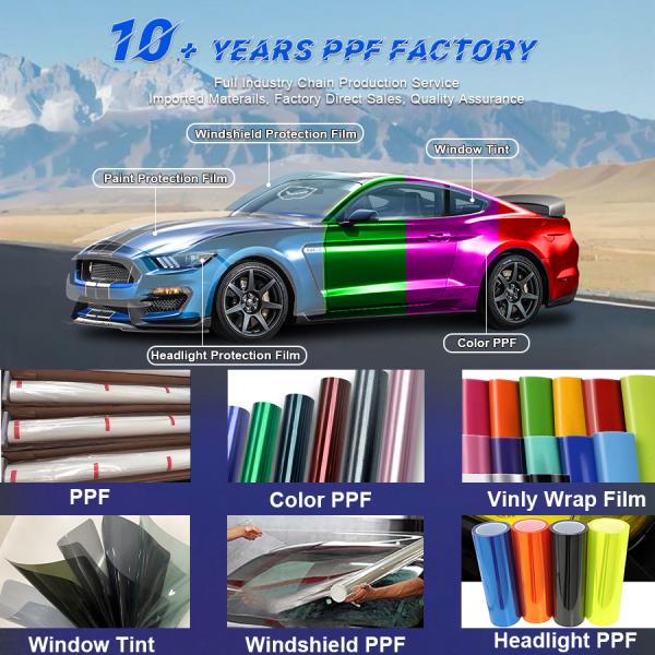 Self Healing Windshield Film Anti Stain High Hydrophobic TPU Car Film Anti-gravel Clear Paint Protection Film