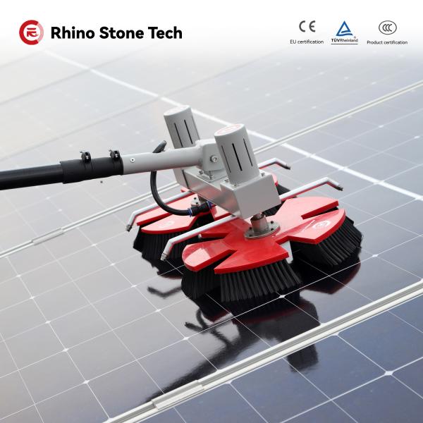 5.4m 7.5M Rooftop Solar Panel Cleaning System Rigid Wiper For Solar Panel Cleaning